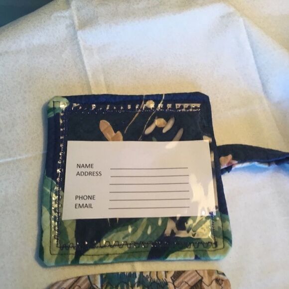 NWOT. Handmade Luggage/Backpack Tags in Set of 3 - Picture 7 of 7